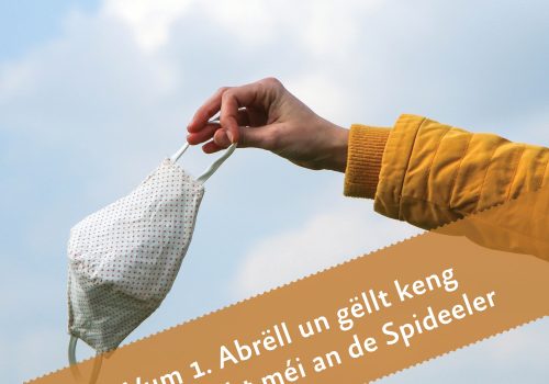 Photo - Vum 1. Abrëll un gëllt keng Maskepflicht méi an de Spideeler