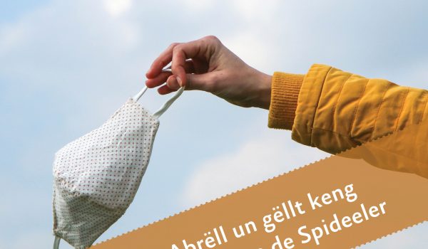 Vum 1. Abrëll un gëllt keng Maskepflicht méi an de Spideeler